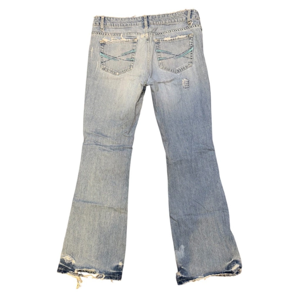 Light Blue Distressed Jeans - Picture 3 of 16
